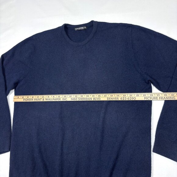 Native World New Zealand Blue Possum Merino Wool Silk Pullover Sweater Mens XL - Picture 6 of 8